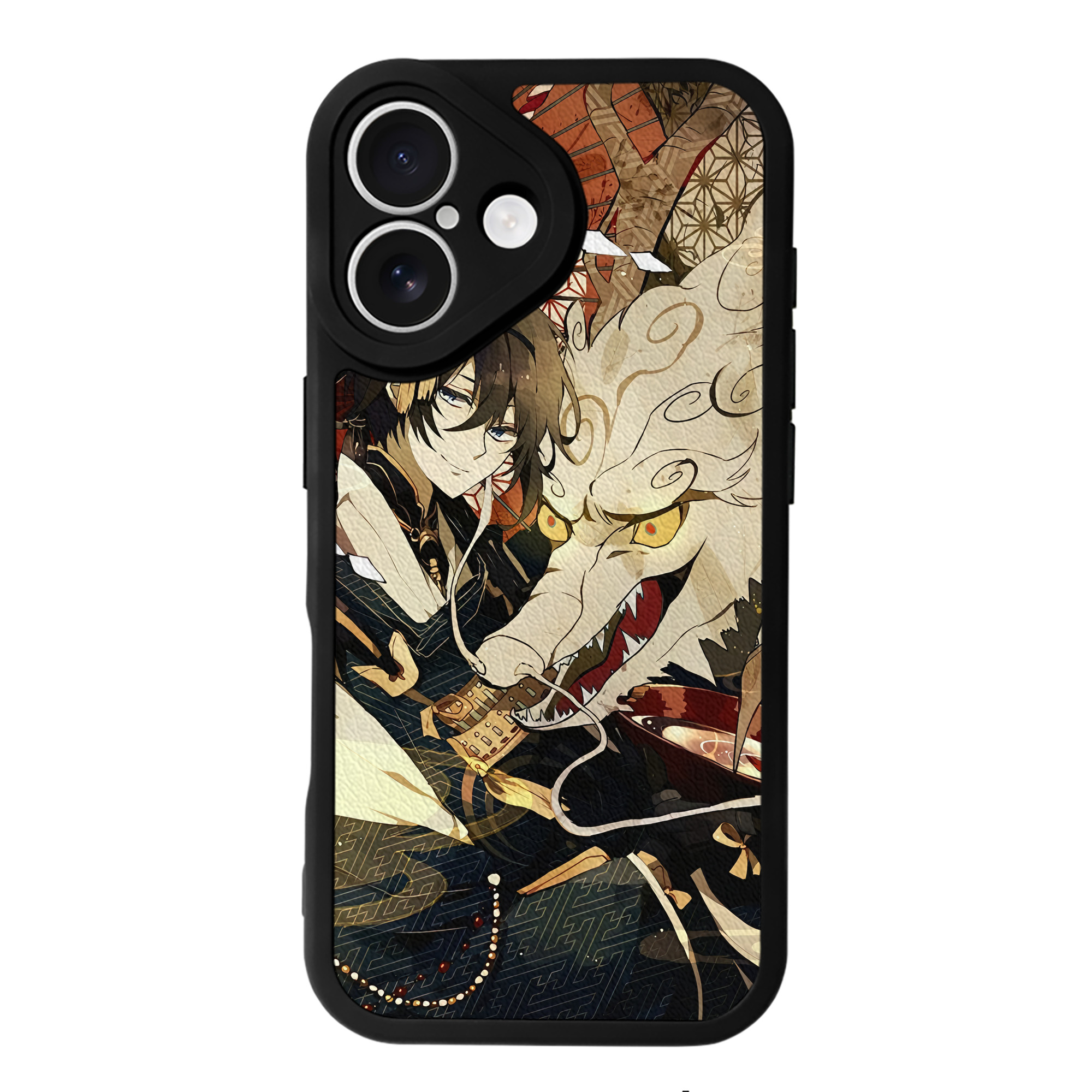 （画像用） 刀剣乱舞 Touken Ranbu 【iPhone 16シリーズ対応】シリコンスマホケース（レザー調） 材質：シリコン